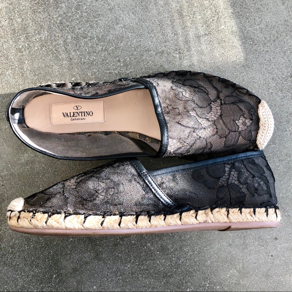 Valentino Lace Espadrilles